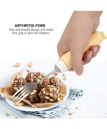 Flexible Disabled Spoon Stainless Steel Removable Adaptive Elder Feeding Utensils Eating Aids Spoon Fork for Parkinson Arthritis MS Hand Tremors Handicapped (Fork) - Buy Online on SooperMarket.com