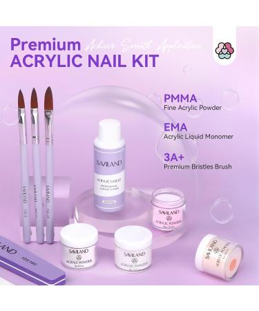 SAVILAND Acrylic Nail Kit with Drill | Complete Professional Set for Beginners | DIY Home Salon Essentials - Buy Online on SooperMarket.com
