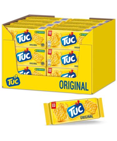 TUC Classic 24 x 100g I Salted biscuits large pack I Snack biscuits I Finely salted snack crackers 100 g (pack of 24)