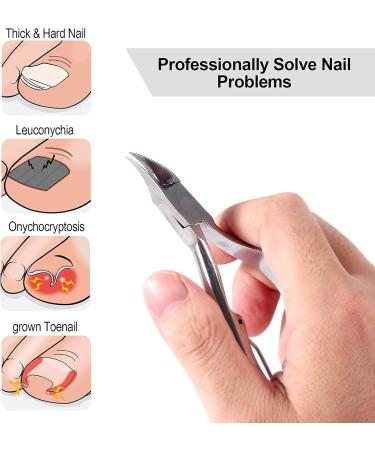 Toenail Clippers Trimmer Thick Toenails Nipper Professional Stainless Steel Cuticle Trimmer Scissors Toenails Nail Clippers for Thick or Ingrown - Buy Online on SooperMarket.com
