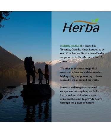 Herba NAC Supplement 600mg 120 Vegetable Capsules | N-Acetyl-L-Cysteine | NAC Supplement 600 mg for Antioxidant | Premium & Pure | Made in Canada | 120 Capsules - Buy Online on SooperMarket.com