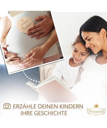 Prinzental 40 Milestone Cards for Pregnancy | Engraved Wooden Photo Cards | Perfect for 9 Months (German) - International Shipping Available - Buy Online on SooperMarket.com