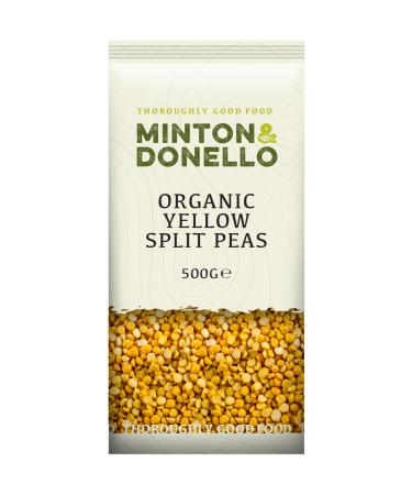 Minton & Donello - Organic Yellow Split Peas Excellent for Traditional Recipes High in Fibre 6 x 500g