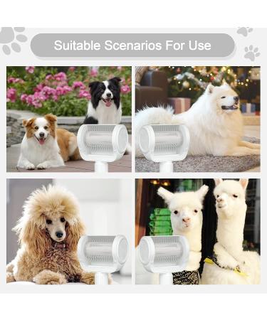 HOMREALM Electric Dog Brush - High-Efficiency Slicker Brush for Long Haired Dogs | Eco-Friendly Pet Grooming Tool for Shedding | Portable and Time-Saving - Buy Online on SooperMarket.com