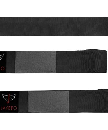 Jayefo Sports Hand Wraps 180 Inches - Boxing Inner Gloves for Men & Women - MMA Kickboxing Muay Thai - Pair in BLACK - Buy Online on SooperMarket.com