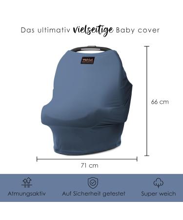 MILK SNOB Original 5-in-1 Luxe Multifunctional Baby Carrier | Ocean Blue | Breastfeeding Cover Stroller Sun Protection & On-the-Go Convenience - Buy Online on SooperMarket.com