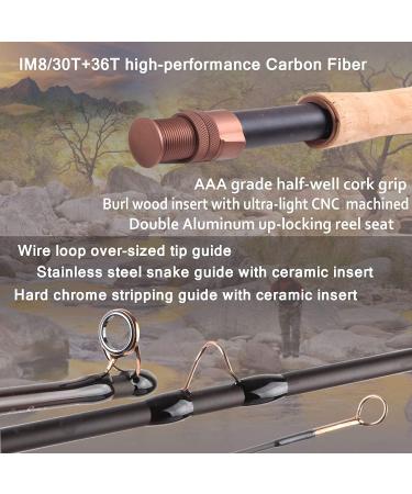 Maximcatch Farglory Nymph Rod 4 in 1 - Euro & Czech Nymphing AAA Cork Handle #3 #4 #5 - Versatile Fly Rod for Ultimate Fishing Experience - Buy Online on SooperMarket.com