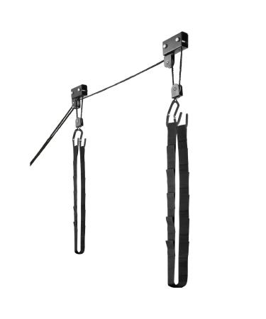 RAD Sportz Kayak Hoist, Overhead Pulley System with 125 lb Capacity for Kayak, Canoe, Bike, or Ladder Storage 1 Traditional