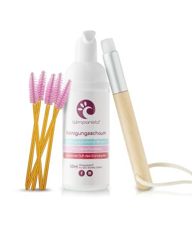 Wimpanista Eyelash Shampoo - Pomegranate Scent Oil-Free Paraben-Free Made in Germany - 50ml Eyelash Care Solution - Buy Online on SooperMarket.com