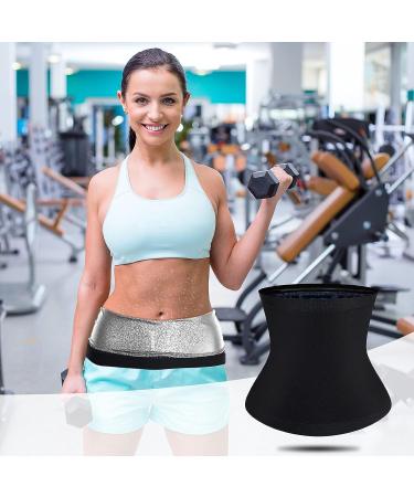 Geyoga Waist Trimmer Sweat Waist Trainer Wrap for Women - Silver Inner, Small - Buy Online on SooperMarket.com