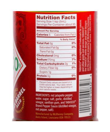 Tabasco Sriracha Oak Barrel Aged 20oz (2 Pack) - 1.2lb x 2 - Buy Online on SooperMarket.com