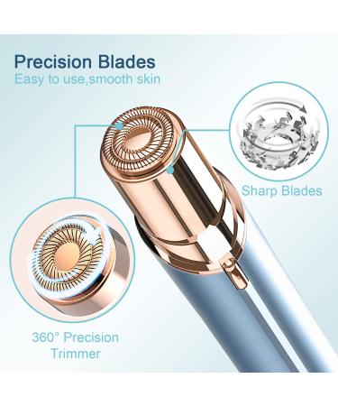 Facial Hair Remover Replacement Heads Gen 2 for Flawless Finishing Touch - 6 Pack, 18K Gold-Plated - Double Haolo - As Seen On TV - Buy Online on SooperMarket.com