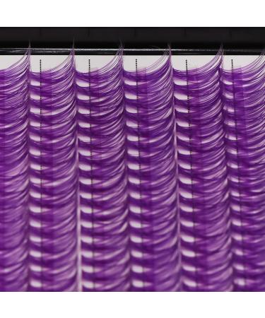 12 Rows 40D Purple Individual False Eyelashes - 240 Clusters 3D Volume Extensions 0.07mm D Curl - Colorful Makeup Beauty Tools (14mm - Buy Online on SooperMarket.com
