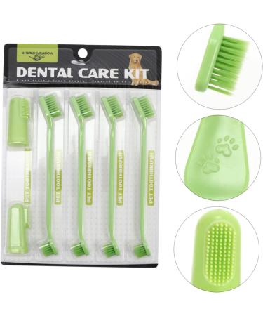 ORFOFE 1 Set Pet Toothbrush Kitten Toothbrushes Dog Toothbrush for Small Dogs Dog Toothpaste Pets Pp Green - Buy Online on SooperMarket.com