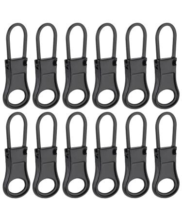 12 pieces of zipper draw zipper for zipper Zipper Zipper Receptive zip pendant Zipper pull universal zipper repair zipper replacement for suitcases clothing