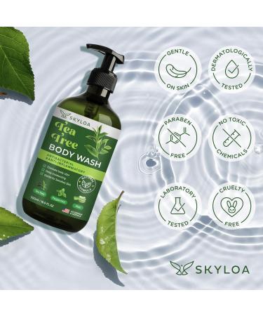 Antifungal Body Wash | Tea Tree Oil Soap for Jock Itch Acne Ringworm & More - 500ml | Natural & Effective - Buy Online on SooperMarket.com