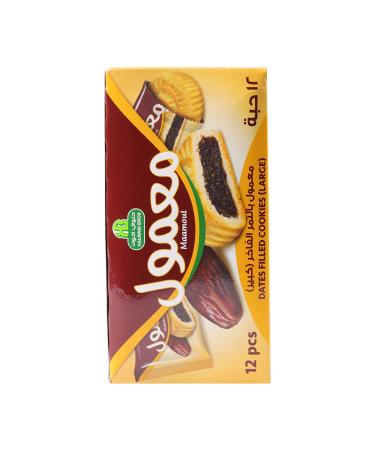 Halwani Bros Saudi Date Mamoul Cookies - 100% All Natural Shortbread Biscuits, 12ct. 16.9oz - Buy Online on SooperMarket.com