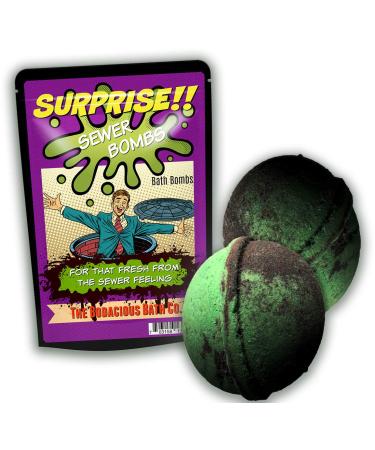 Surprise Sewer Bombs Cool Prank Bath Bombs for Kids Fun Bath Fizzers for Boys XL Bath Balls Stocking Stuffers for Teens Bath Pranks Gross Gags Bath Time Fun for Kids Bath Balls for Men