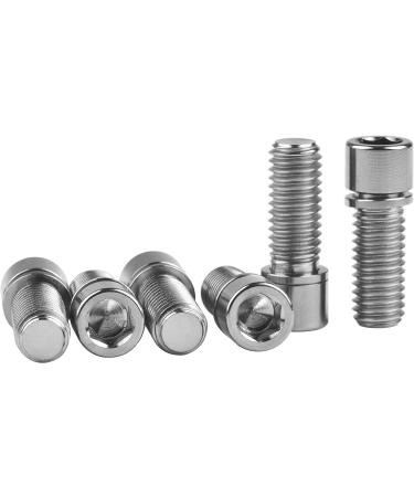 Wanyifa M8 x 20mm Titanium Ti Bolt with Washer for BMX Bicycle Stem - Pack of 6 | Lightweight and Durable Titanium Bolts - Buy Online on SooperMarket.com