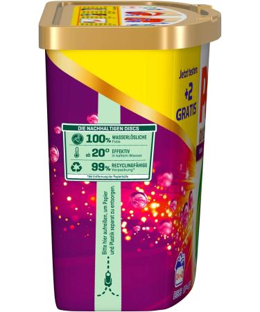 Persil Color 4in1 Discs - 16 Wash Loads | Deep Clean Technology & Long-Lasting Freshness | 400g Color Detergent for Bright Colors - Buy Online on SooperMarket.com