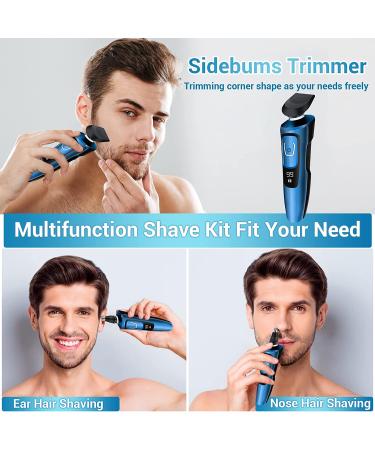 iwoole Electric Razor for Men - Wet Dry Rechargeable Shaver with Beard/Nose Trimmer | Cordless Face Shaver for Teens | USB Travel Grooming Tool - Buy Online on SooperMarket.com