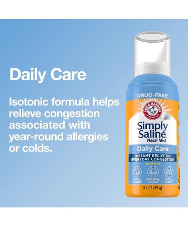 Simply Saline Nasal Mist 3 oz - Pack of 4 | Sinus Relief Spray - Buy Online on SooperMarket.com