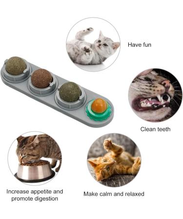 Chutoral Rotatable Catnip Balls Toy - Licking Treats & Edible Catnip Balls for Cats and Kittens - Buy Online on SooperMarket.com