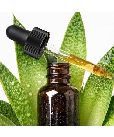 Amber Glass Dropper Bottles 1oz - Pack of 12 for Essential Oils and Serum - Buy Online on SooperMarket.com