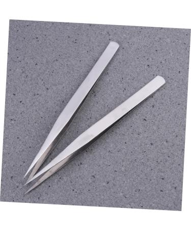 minkissy Tweezers Straight Thick Grade Stainless Steel Tool Sewing Clip Sewing Tool Tweezers Eye Sewing - Buy Online on SooperMarket.com