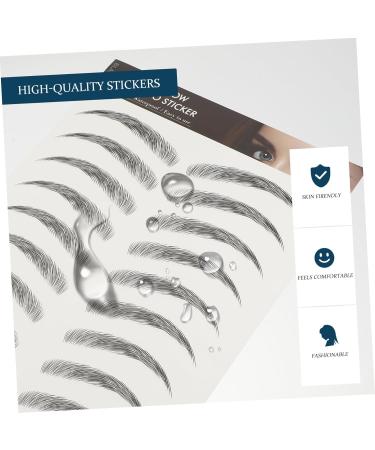 BELLIFFY 10pcs Imitation Eco Eyebrow Sticker Beauty Eyebrows Grooming Stickers Eyebrow Stickers Creative Eyebrows for Women Water Transfer Eyebrow Sticker Women Fake Eyebrows Black Eyebrows - Buy Online on SooperMarket.com
