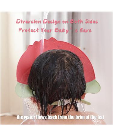 Kids Shower Cap - KAMHBE Adjustable Crown Shampoo Shield for Baby s Eyes, Ears, and Face (Red-monster) - Buy Online on SooperMarket.com