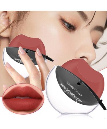 Long-Lasting Velvet Lip Gloss & Matte Lipstick Cream - Waterproof Lip Shape Lipstick #03 | International Shipping - Buy Online on SooperMarket.com
