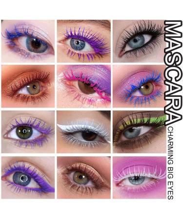 SWETIYOU 6-Piece Colored Mascara Set - Wine-Bottle Colors, Waterproof & Long-Lasting for Charming Eye Makeup - Buy Online on SooperMarket.com
