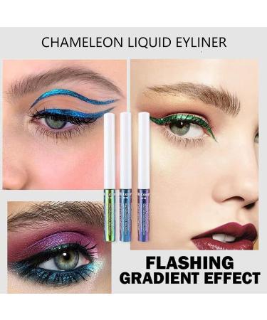 HERBENJOY Chameleon Metallic Liquid Eyeliner - Holographic Glitter Multichrome Eye Makeup (#06) - Buy Online on SooperMarket.com