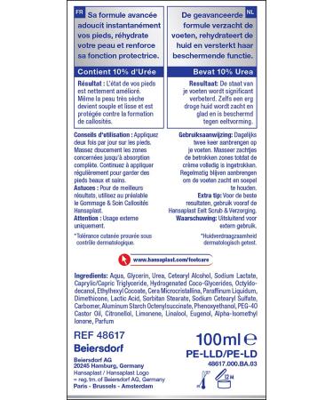 Hansaplast Foot Expert Regenerating Foot Cream 100ml Intensive Moisturizing Foot Care with 10% Urea for Soft Healthy Feet - Buy Online on SooperMarket.com