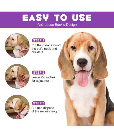 Bieyoc Calming Collar for Dogs 3 Packs Dog Anxiety Relief Adjustable Calming Collar for dogs Separation Anxiety Relief Stress 60 Days Long Lasting Calming Effect for Large Middle and Small Dogs - Buy Online on SooperMarket.com