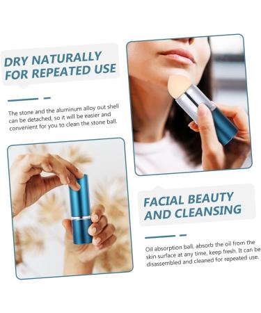 Didiseaon Volcanic Stone Oil-absorbing Ball Powder Puff Oily Small Noodles medium Blue - Buy Online on SooperMarket.com