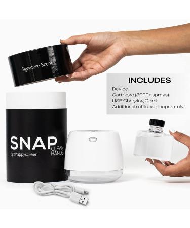 SnappyScreen SNAP Wellness Touchless Mist Hand Sanitizer Device + Cartridge - Rooftop Garden Champagne - Buy Online on SooperMarket.com