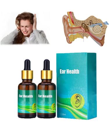 CRusio Oveallgo PureHear Organic Ear Support Elixir Natural Products Organic Ear Oil for Ringing Ears Natural Ear Drops for Ear Pain (2pcs)