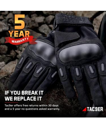 TAC9ER Kevlar Lined Tactical Gloves - Full Hand Protection Black Tactical Gloves  Cut and Temperature Resistant  Motorcycle Gloves  Touchscreen Friendly  Paintball and Airsoft Gloves for Men and Women Medium - Buy Online on SooperMarket.com