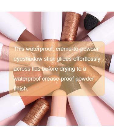 Reddhoon Eyeshadow Stick 6 Colors Matte Shimmer Cream Eyeshadow Pencil Waterproof Long Lasting High Pigmented Eye Shadow Stick Highlighter Crayon Makeup Set for Women Set A (6 Colors) - Buy Online on SooperMarket.com