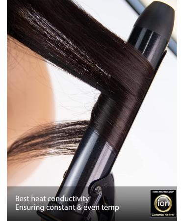 ANGENIL 1.25" Curling Iron Wand - Tourmaline Ceramic Dual Voltage Fast Heat-Up One-Step Styling Tool for All Hair Types - Gold - Buy Online on SooperMarket.com