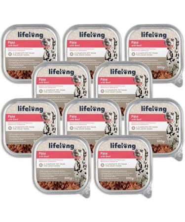 Amazon Lifelong Dog Food - Beef Pate 300g (Pack of 10) | Premium Quality Nutrient-Rich Dog Diet for All Breeds - Buy Internationally - Buy Online on SooperMarket.com