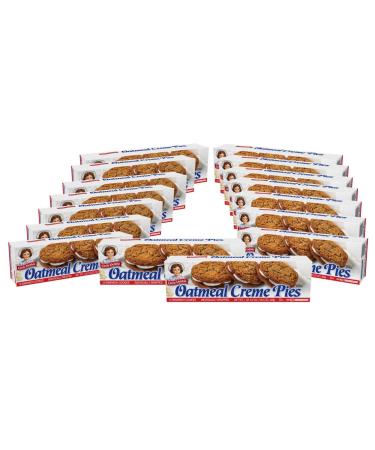 Little Debbie Oatmeal Creme Pies, 192 Soft Oatmeal Cookies with Creme (16 Boxes)
