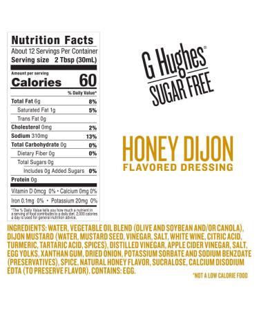 G Hughes Sugar Free Honey Dijon Dressing - Gluten Free Keto Salad Dressing 12 Oz (3-Pack) - Buy Online on SooperMarket.com