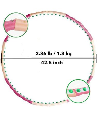 Korean Weighted Health Hoop 1.3kg for Fitness & Massage Workout - Hula-up Slim Body with Passion Hoola - Buy Online on SooperMarket.com