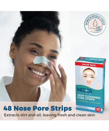Nose Pore - Blackhead Removing and Pore Unclogging Deep Cleansing Pore Strip Combo Pack 96 Count Strips - Buy Online on SooperMarket.com