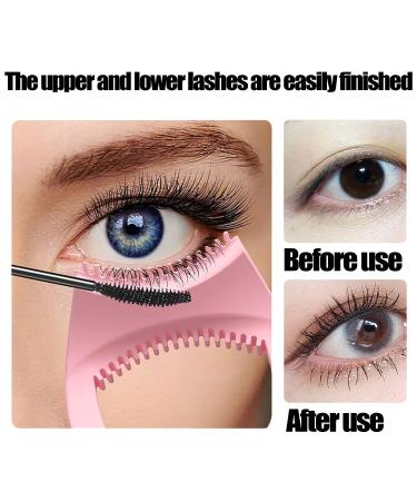 SHANPIN Silicone Winged Eyeliner Stencil & Mascara Guard - Reusable Pink Eyelash Tool - Buy Online on SooperMarket.com