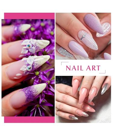 AORAEM 240PCS Clear Almond Stiletto False Nail Tips - Oval Shape Acrylic Fake Nails for DIY - Buy Online on SooperMarket.com