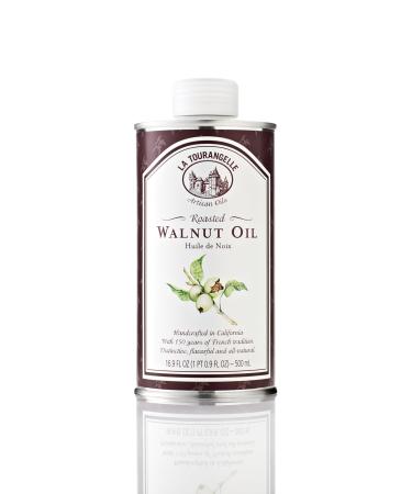 La Tourangelle, Roasted Walnut Oil, 16.9 Ounce Cans (Pack of 3) (Packaging may Vary)